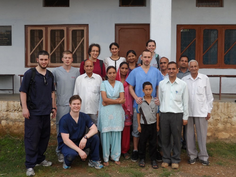 Volsol Interns with local staff in Palampur India