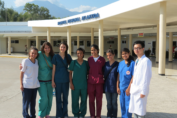 Medical student group in Central America