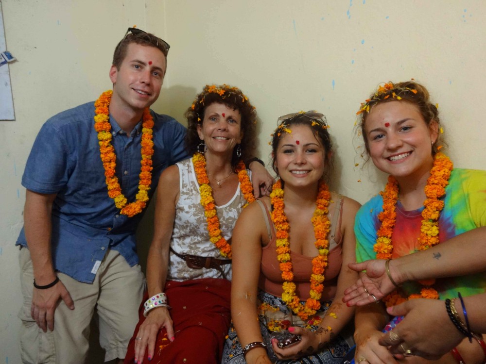 Volunteer receive a warm welcome in India